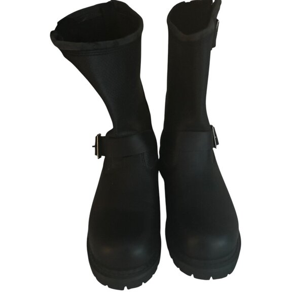 Milwaukee Women's Motorcycle Biker Riding Black Leather Boots Size 6 NWOT - Picture 8 of 9